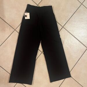 NWT Lauren Conrad High Waisted, Wide Leg, Crop Dress Pants, Size 6 Long,  Black